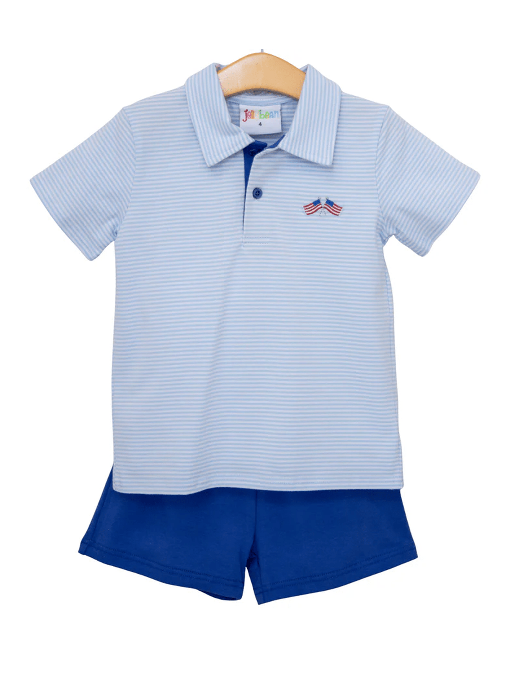 Let Freedom Ring Michael Polo Short Set