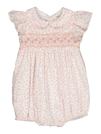 PRE-ORDER Julyne Smocked Romper - Daisy Pink