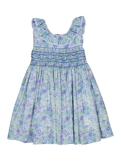 PRE-ORDER Melina Smocked Dress - Ditsy Blue Floral