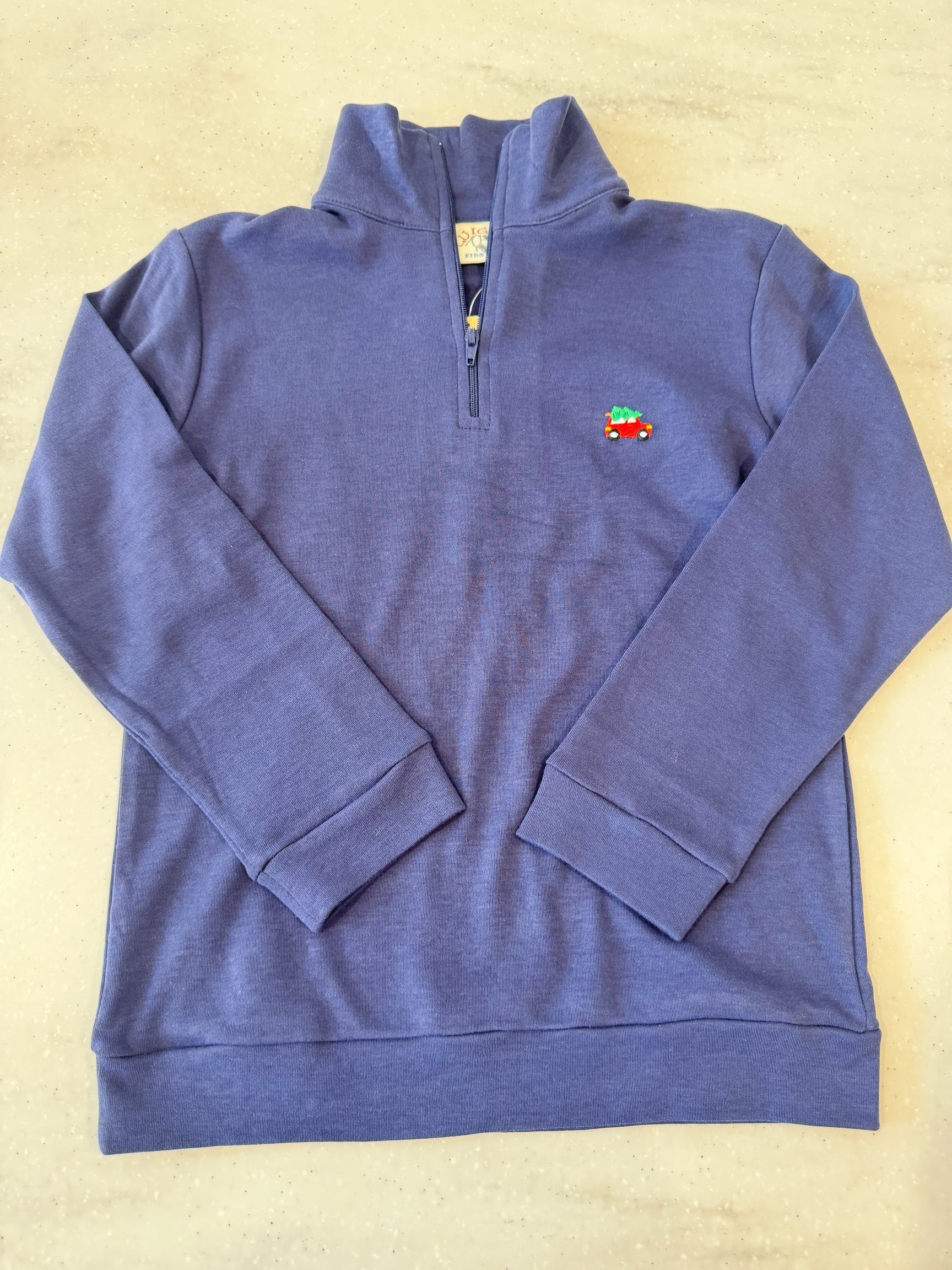 Christmas Jeep w/Tree Quarter Zip