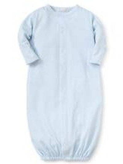 White/Blue New Kissy Dots Print Converter Gown