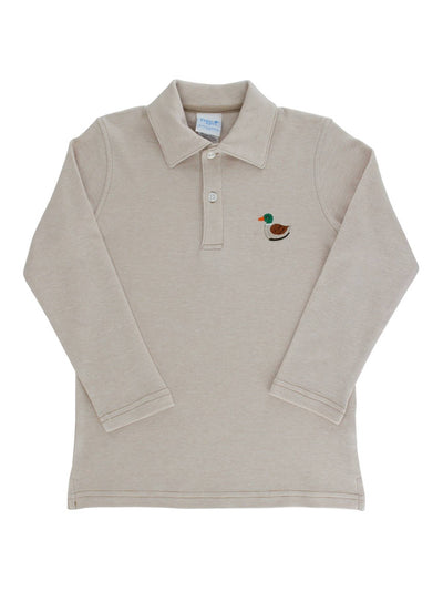 PRE-ORDER Embroidered Knit Polo - Duck