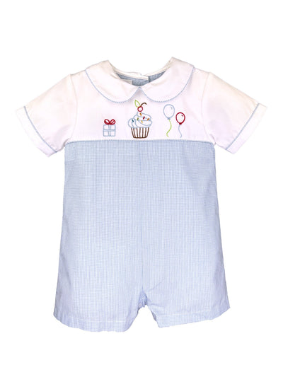 Cupcake Embroidered Romper