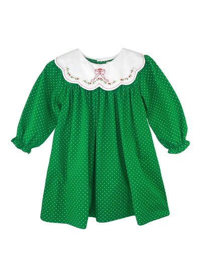Green Dot Holiday Dress