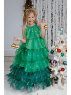 Christmas Tree Dress & Headpiece