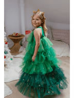 Christmas Tree Dress & Headpiece