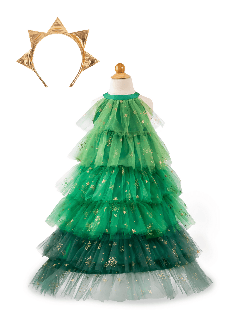 Christmas Tree Dress & Headpiece