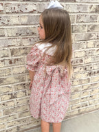 Retro Floral Pink Miller Dress