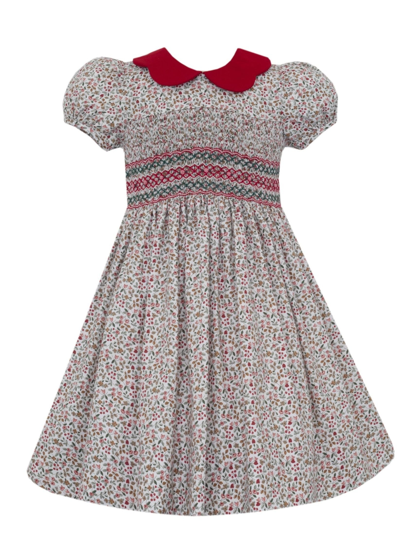 Angelina Red And Pink Multi Floral Dress