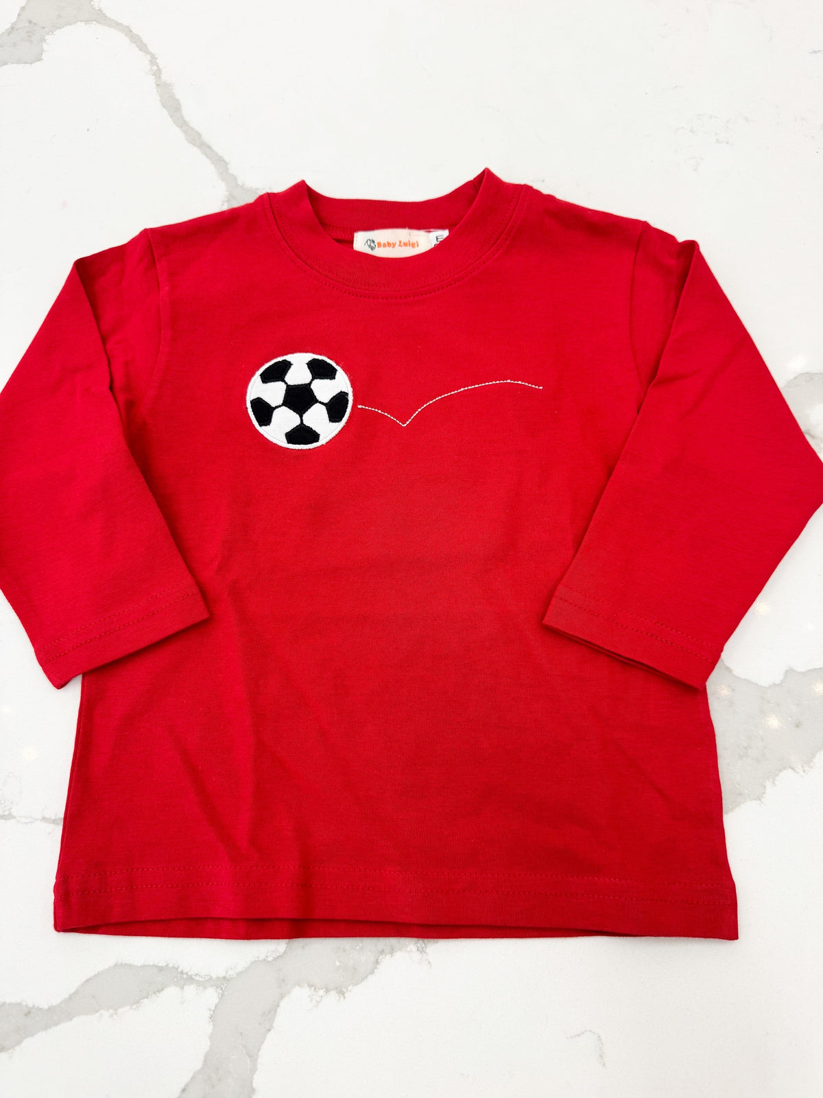 Soccer Ball Applique L/S Shirt