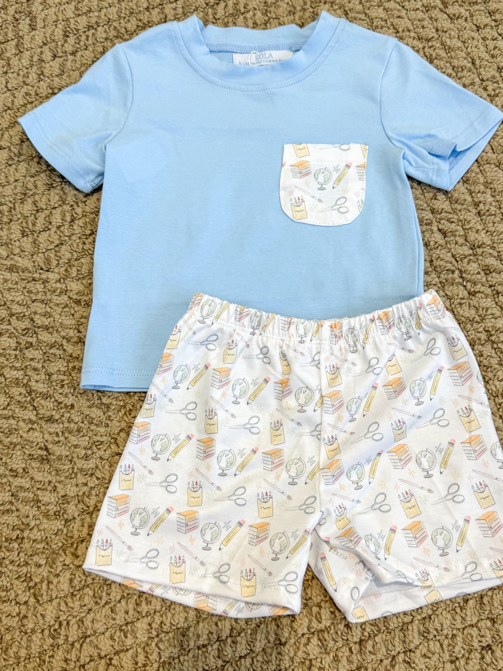 Back to School Boy Short Set