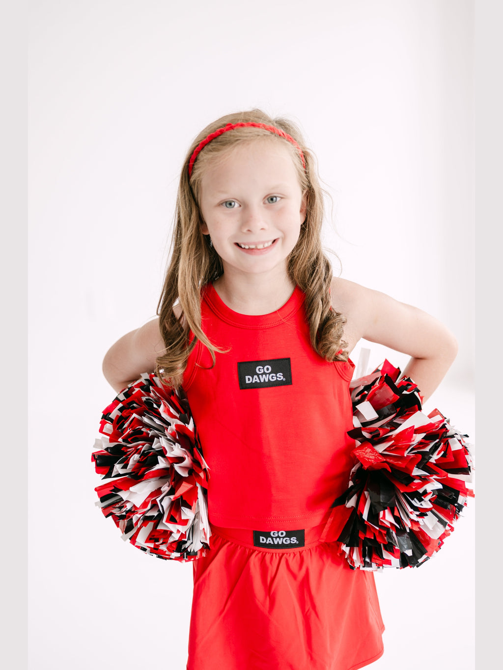 The Alli Airy Tank Go Dawgs Woven Label