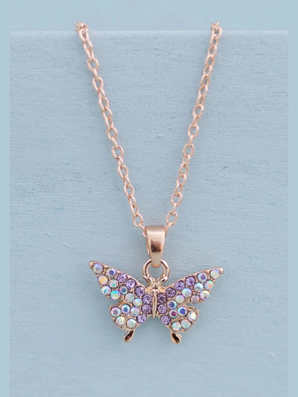 Boutique Butterfly Gem Necklace