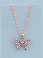 Boutique Butterfly Gem Necklace