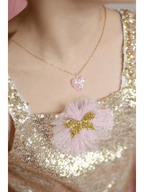 Boutique Glitter Heart Necklace