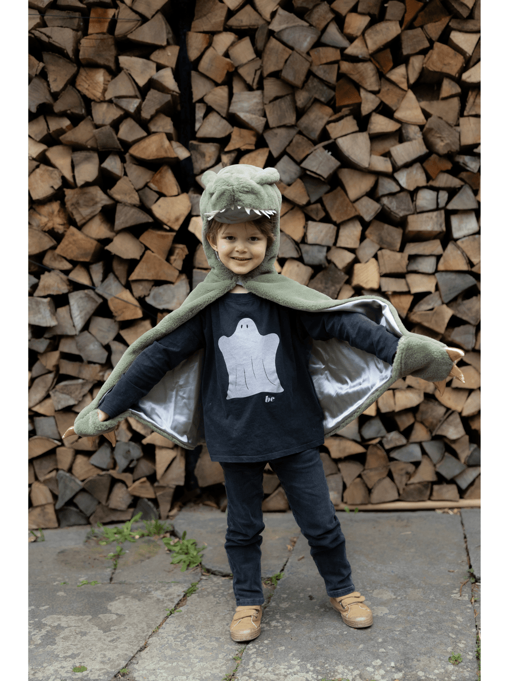 T-Rex Cuddle Green Cape