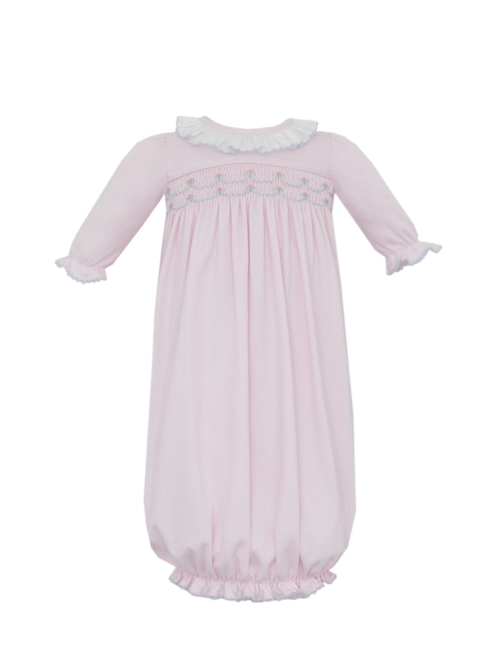 Ellie Solid Pink Knit Girl'S Sac L/S