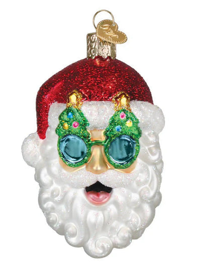 Christmas Tree Shades Santa Ornament