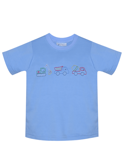 Houston Blue Shirt - Construction Trucks