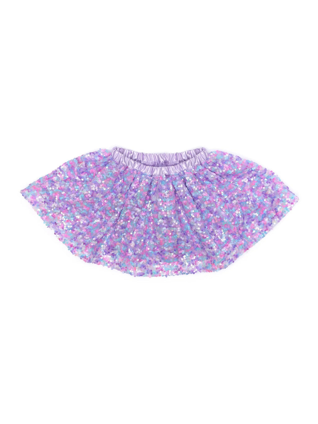 Purple Party Sequins Skirt
