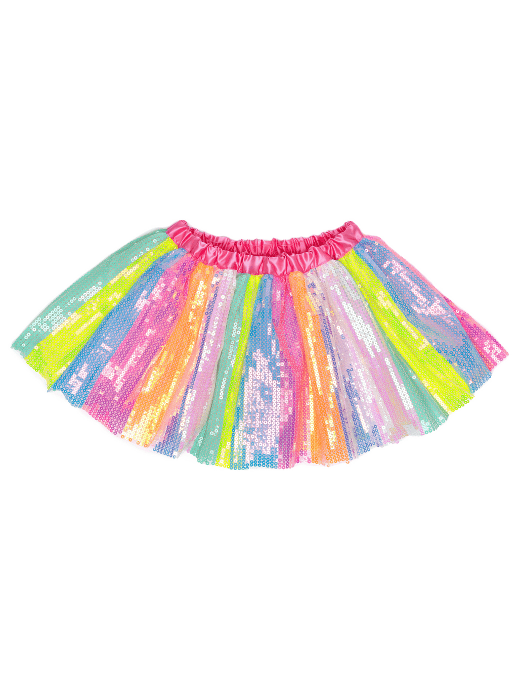 Stripy Sequins Skirt