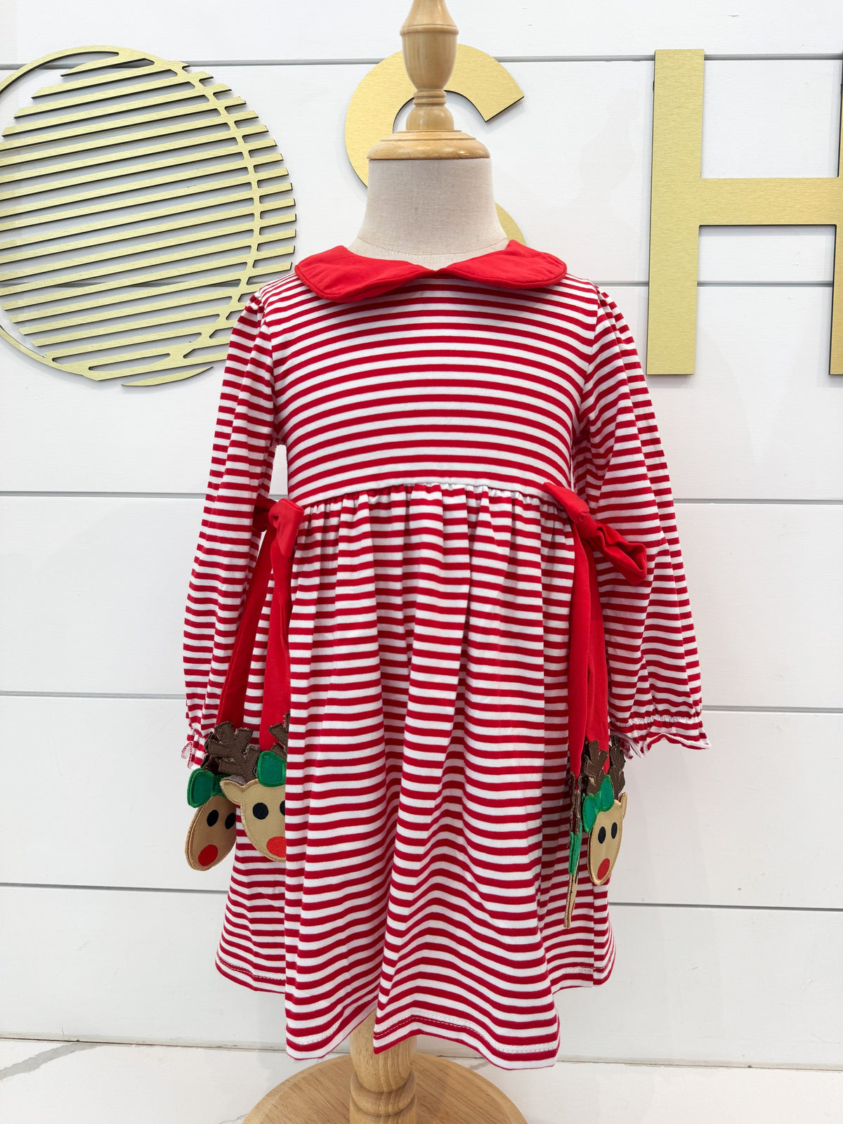 Reindeer Tag Tie Dress