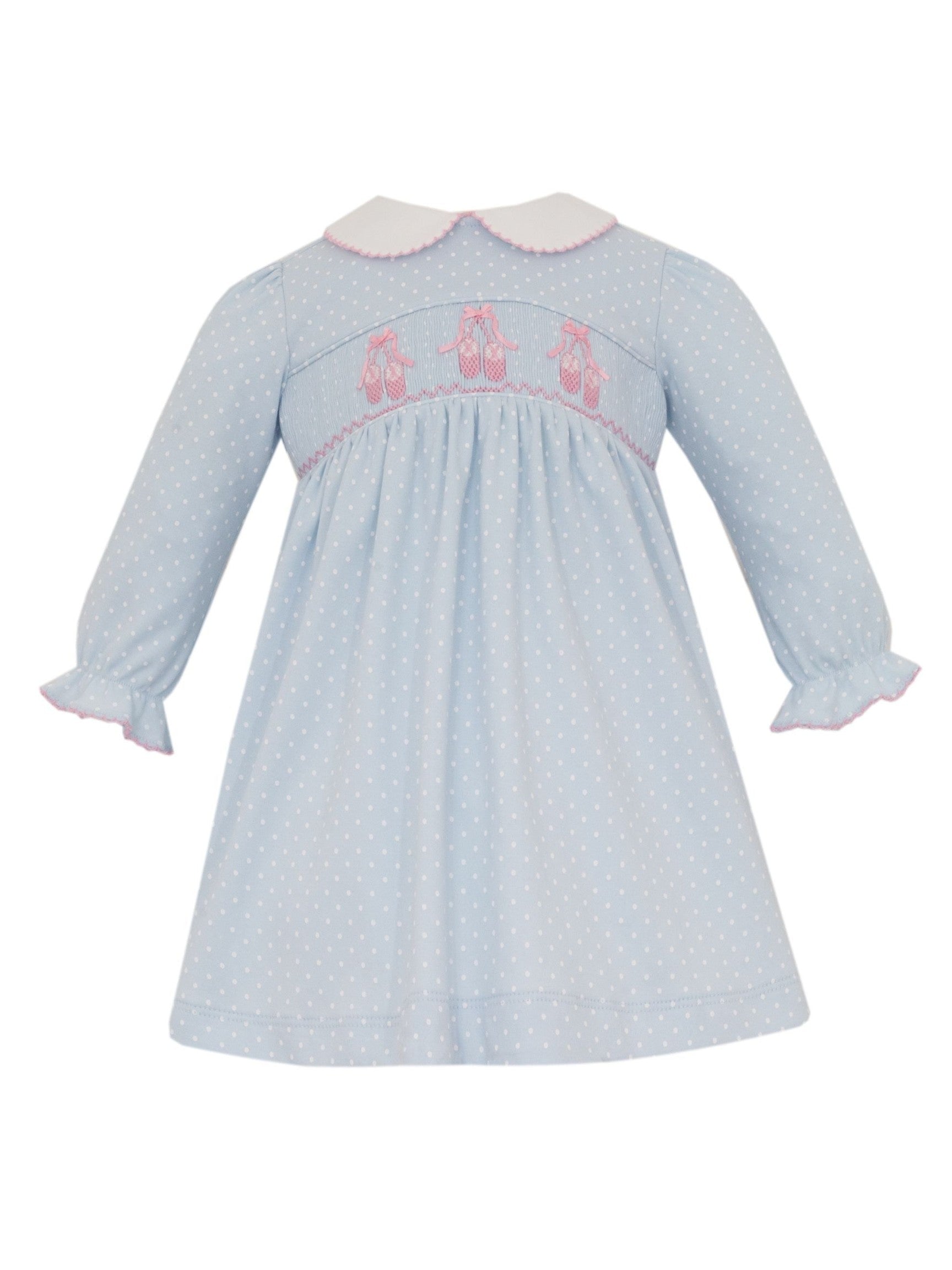 Ballet Polka Dot Knit Dress L/S