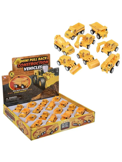 2.5" Mini Die-Cast Construction Vehicles