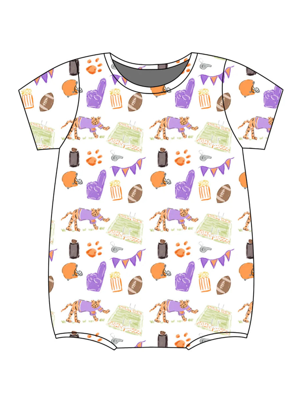 PRE-ORDER Bates Bubble - Game Day Tiger Paws
