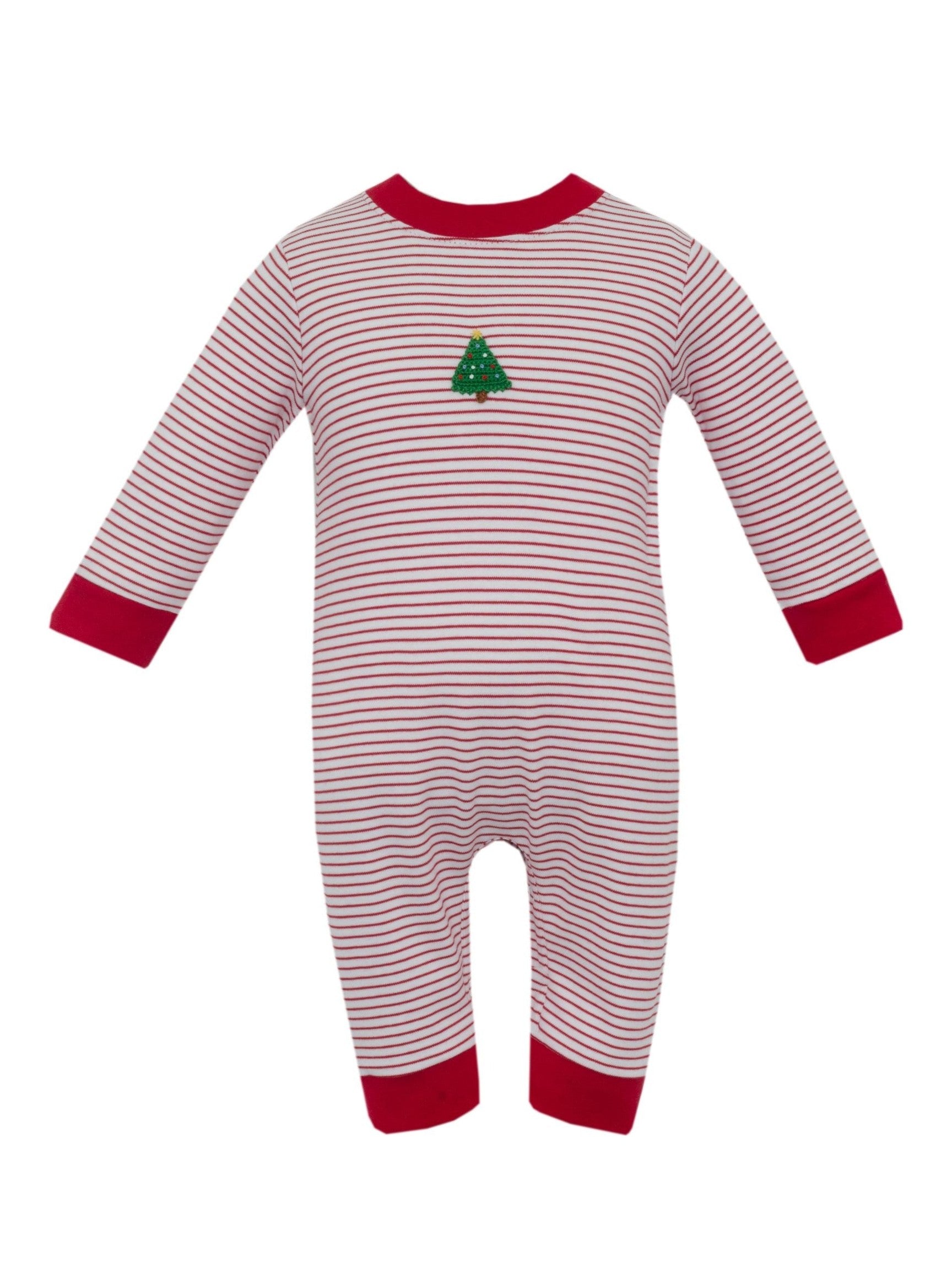 X´Mas Tree Boy´ Knit Stripe Boy'S Long Romper L/S