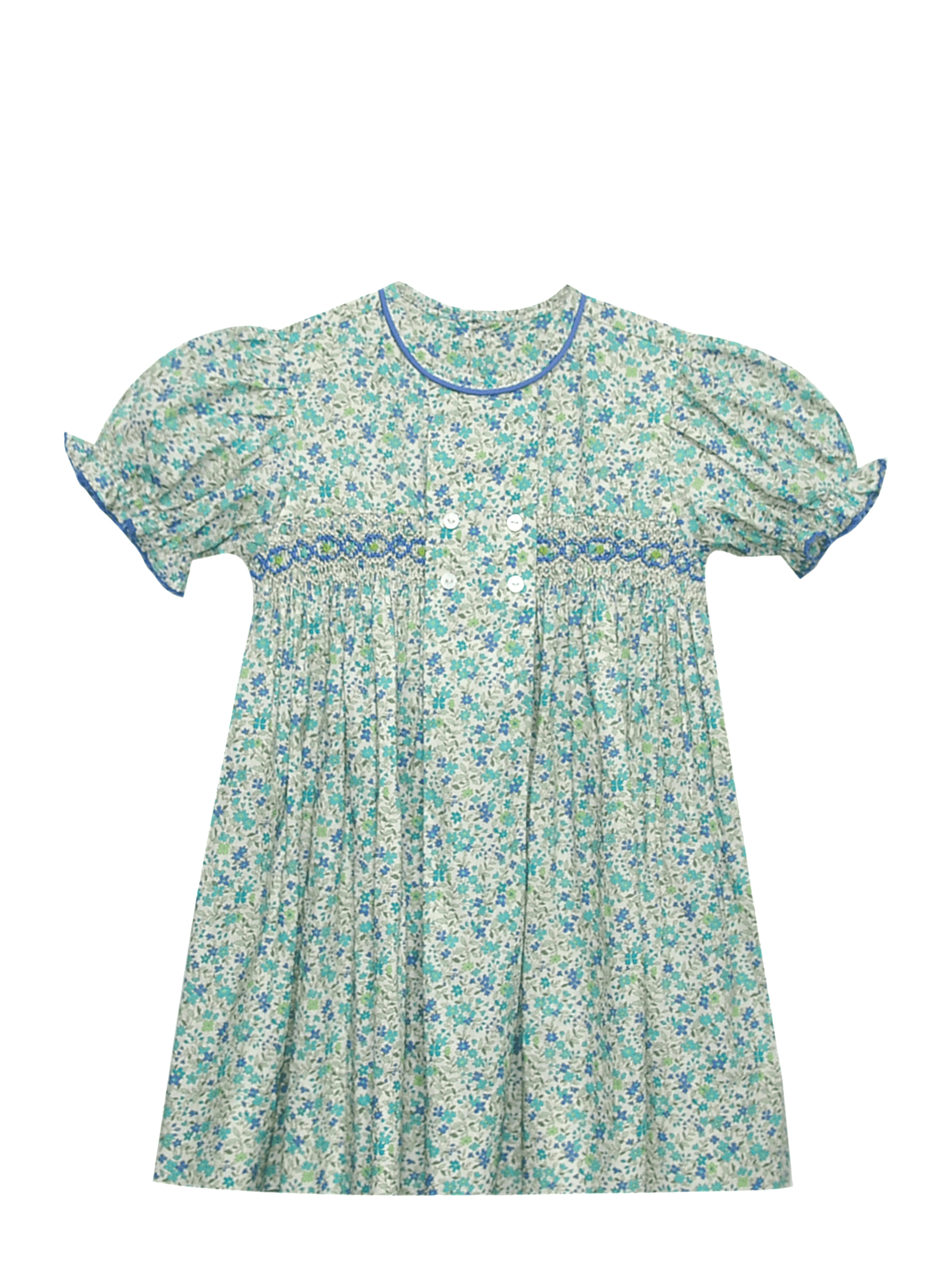 Ava Rose Dress - Blue Flower