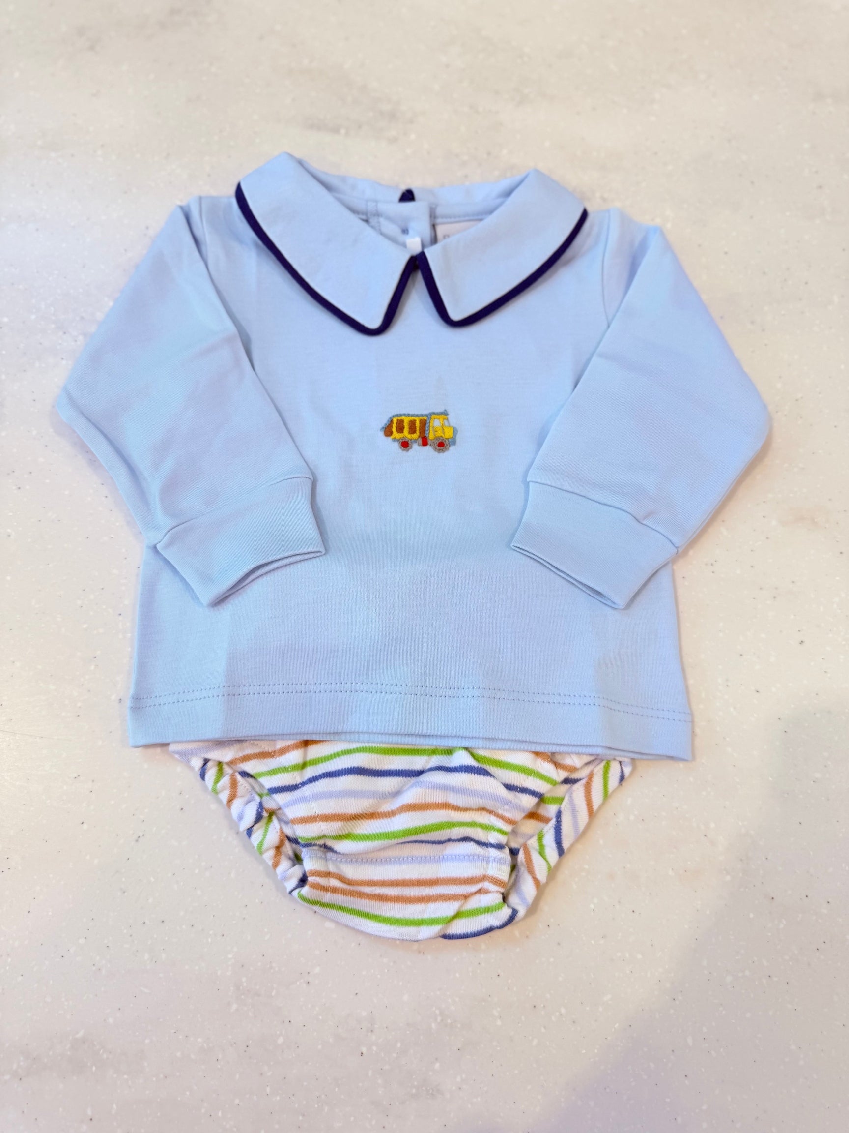 Mini Ed Collared Diaper Set