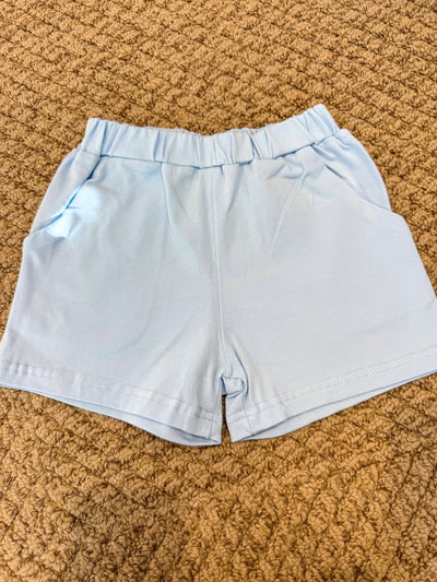 Pocket Shorts- Light Blue