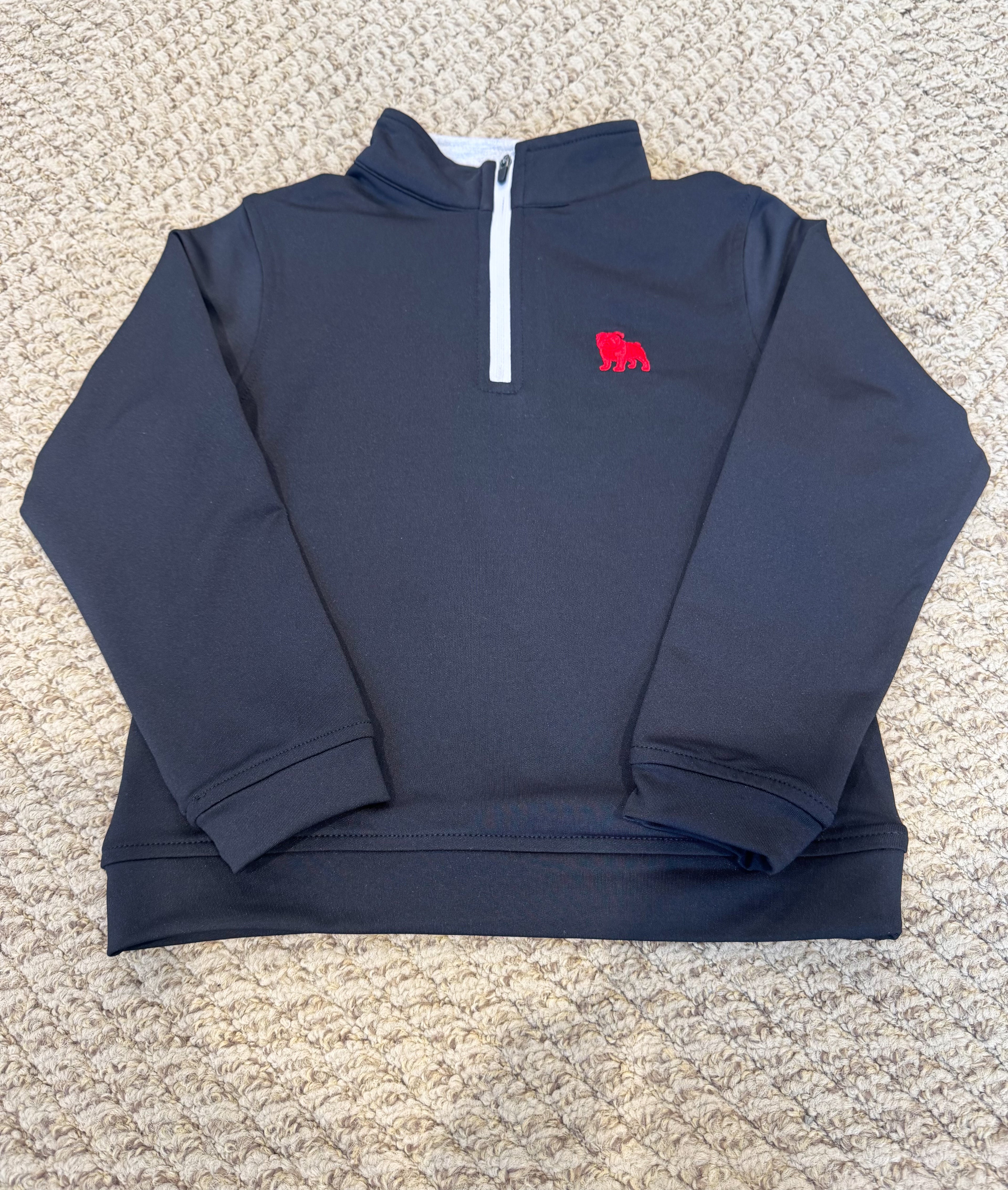 Black (Bulldog) 1/4 Zip