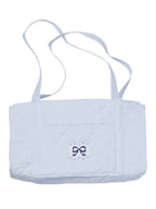Quilted Luggage - Blue Bow