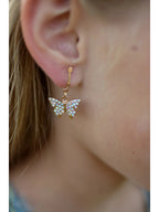 Boutique Butterfly Clip On Earrings