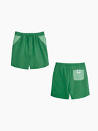 PRE-ORDER Green Seersucker Pocket Shorts