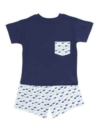 PRE-ORDER Whale Tales Boys Short Set