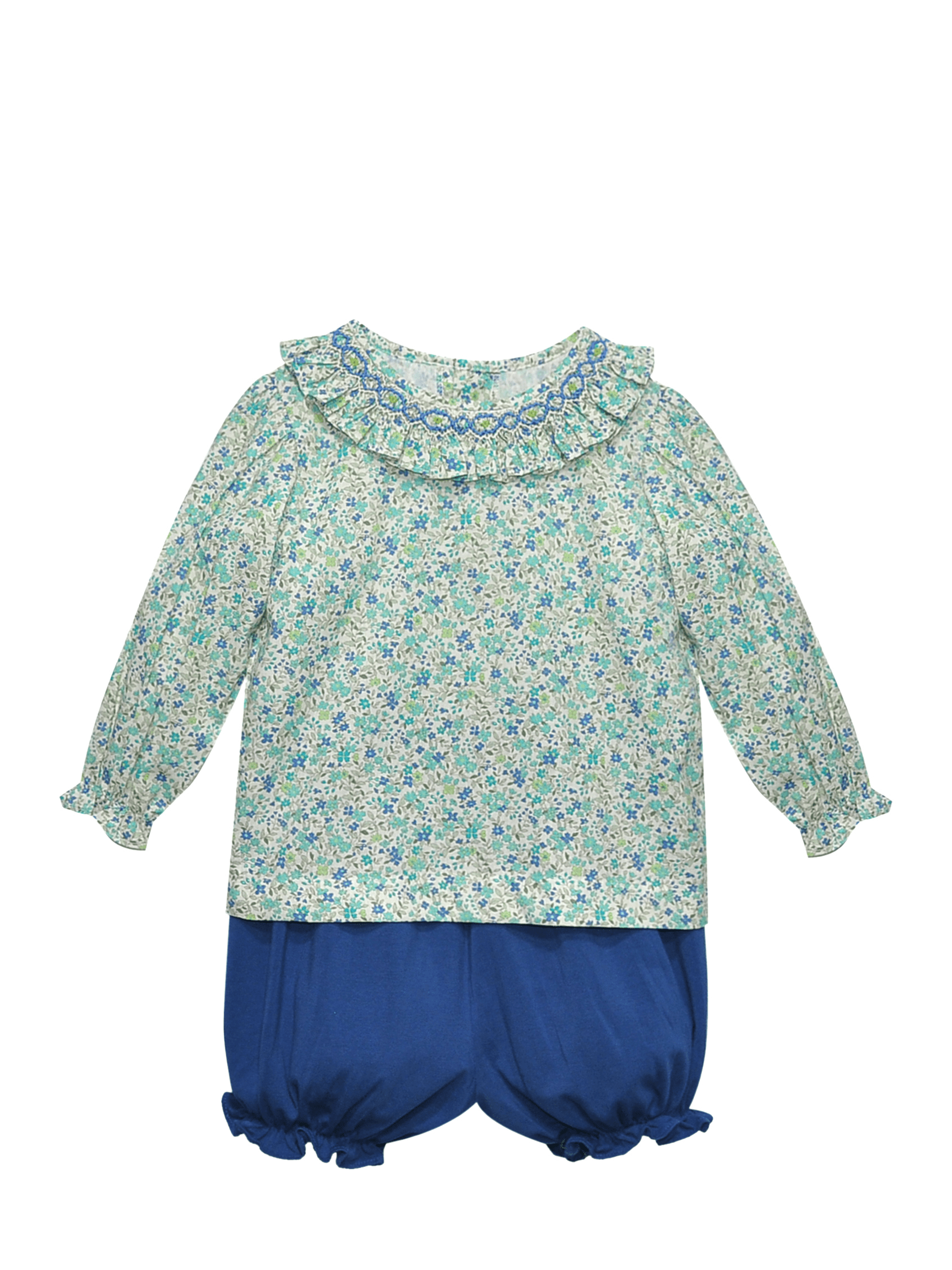 Zadie Bloomer Set - Blue Flower