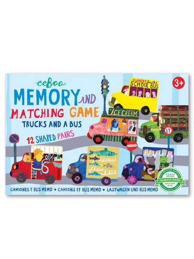 Trucks and A Bus Little Matching Game