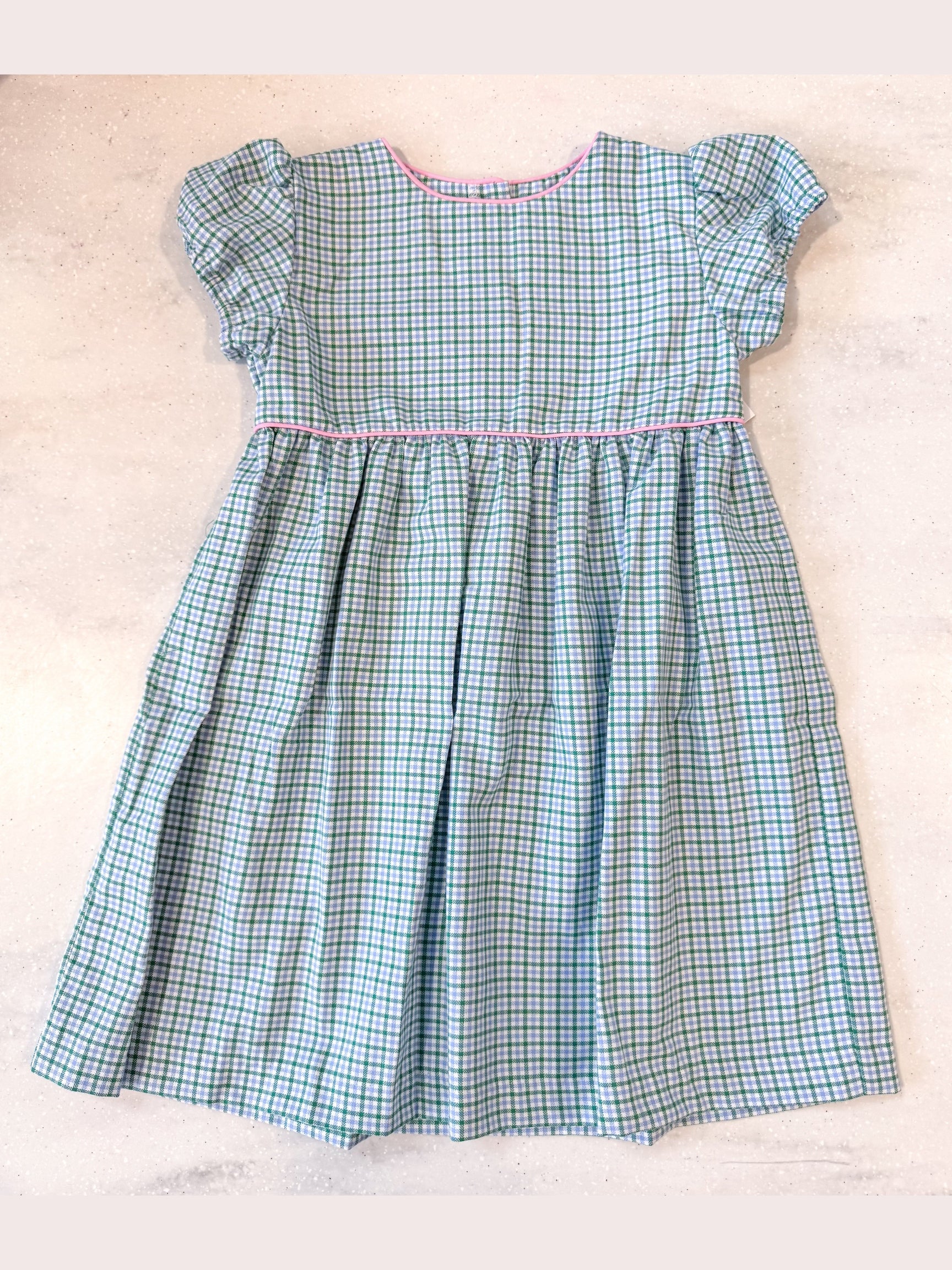 Evergreen Frost Plaid Annie Dress