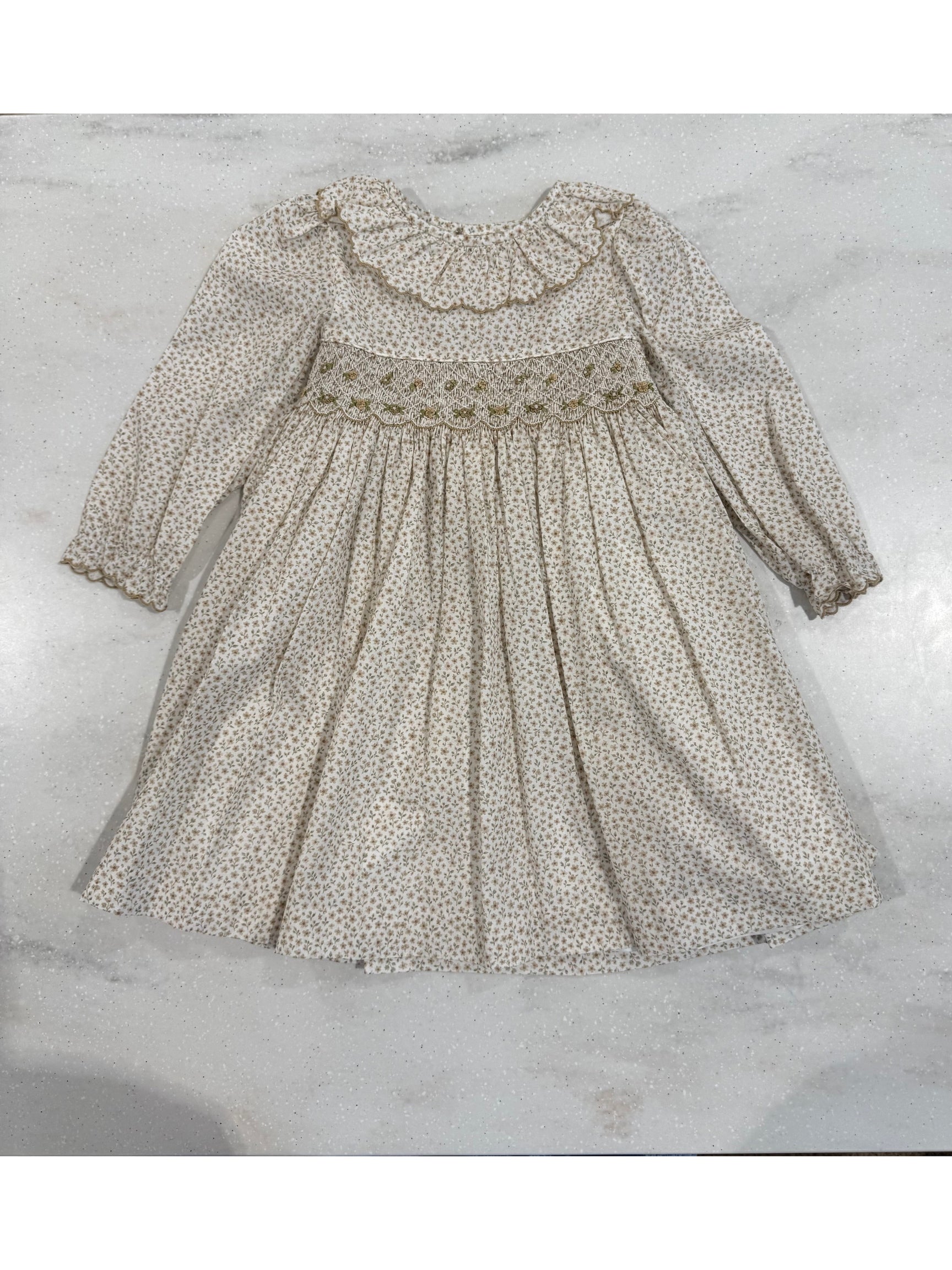 Forest Fairy Smock Dress w/long sleeves