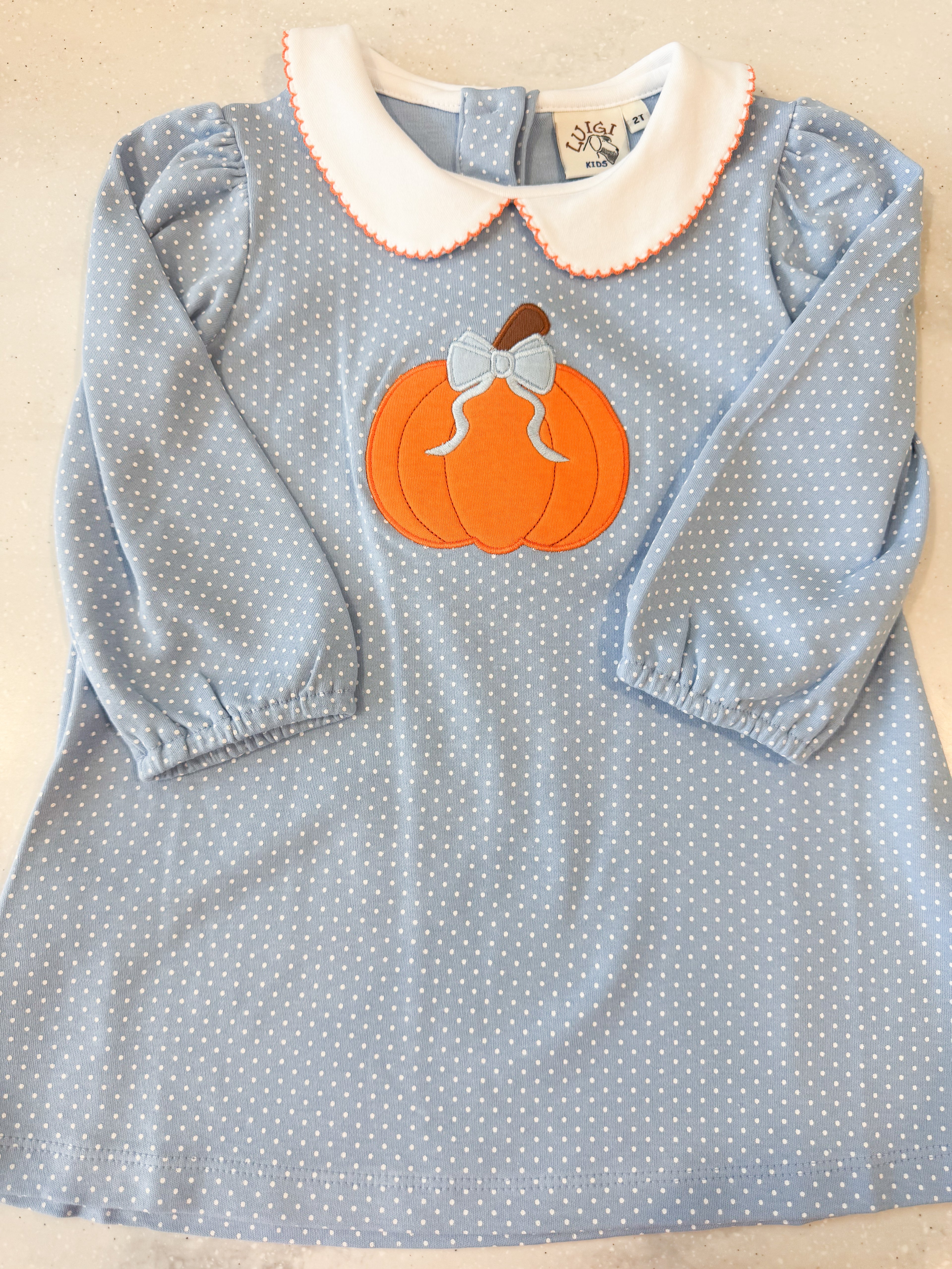 Pumpkin Collared Dress