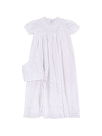 Lacy Yoke Christening Gown Set