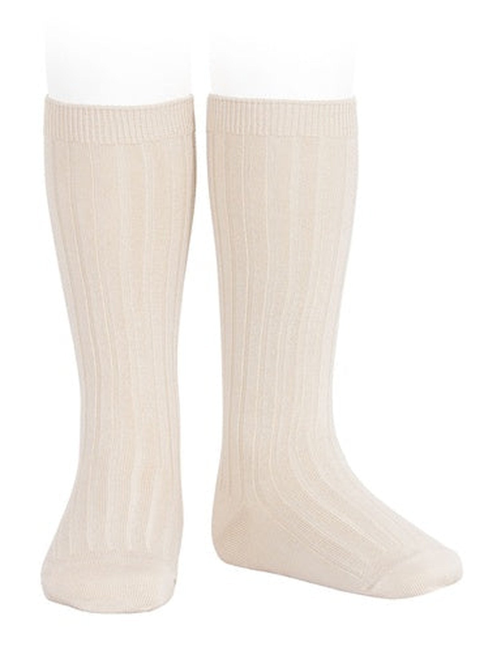 Basic Ribbed Knee High Socks