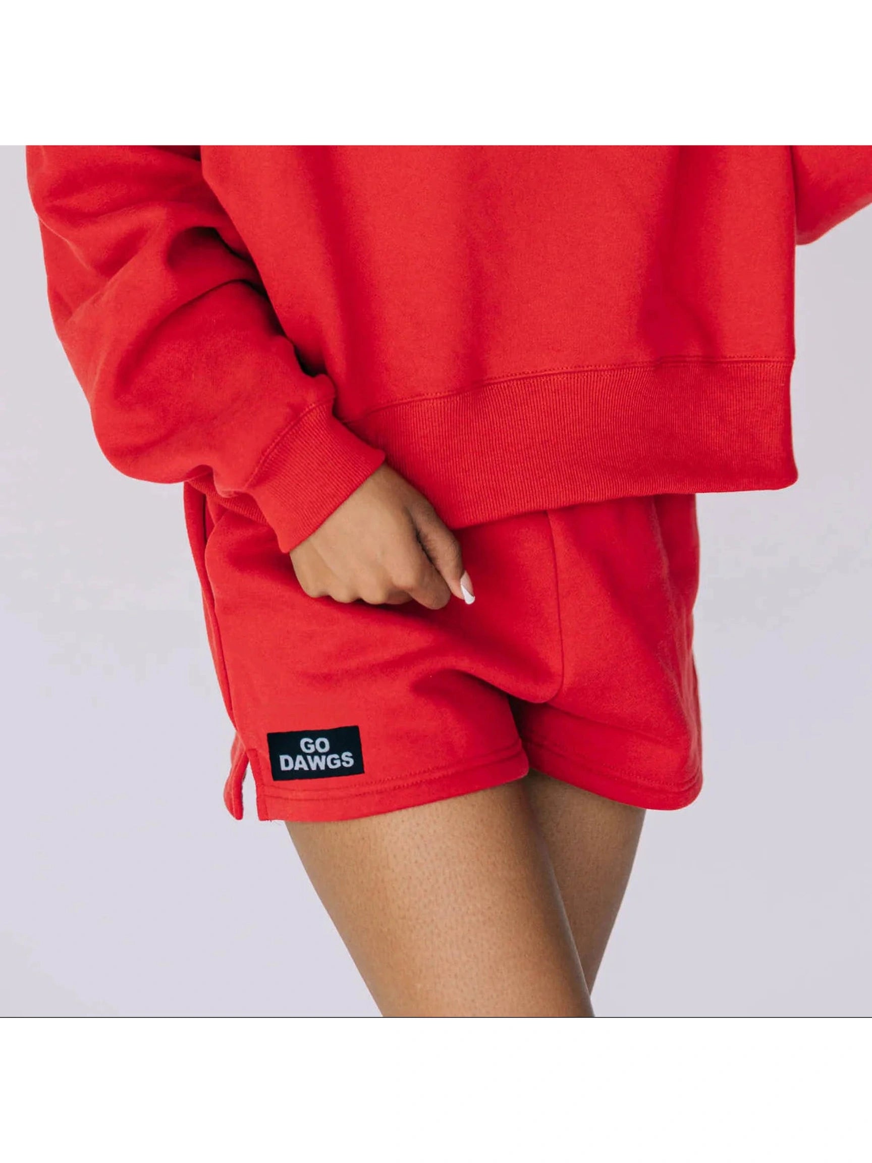 The Becca Shorts Go Dawgs Woven Label