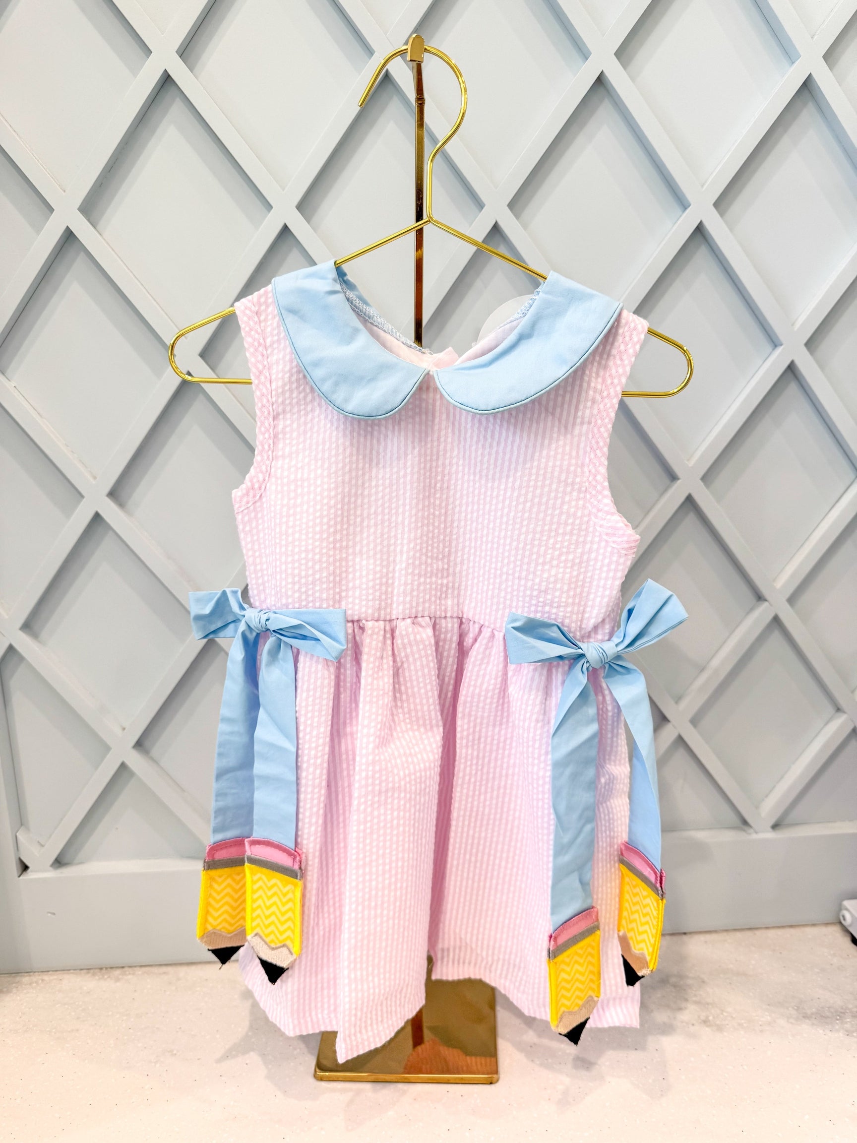 Pencil Tag Tie Dress