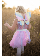 Rainbow Sequins Skirt, Wings & Wand