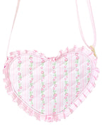Quilted Floral Heart Purse
