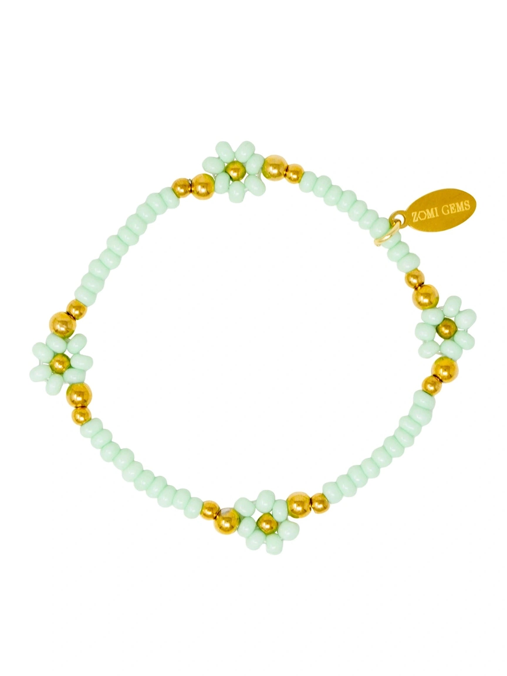 Tiny Daisies & Hearts Bracelet